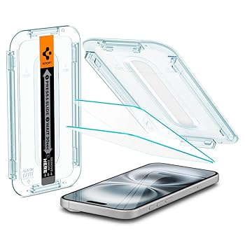 iPhone15 128GB　フィルム貼り付け済み 保護ガラスフィルム iphone15 iphone14 ガイド枠つき 貼り付け